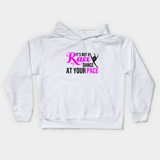 Black Ballerina Run Your Race Kids Hoodie